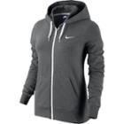 Women's Nike Solid Jersey Full-zip Hoodie, Size: Xl, Grey Other
