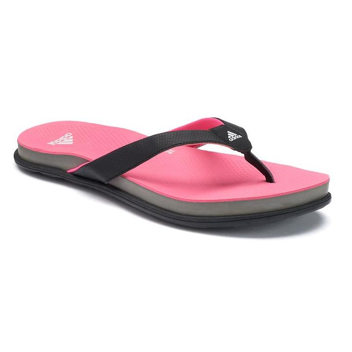 Adidas Supercloud 2.0 Women's Flip-flops, Size: 7, Black