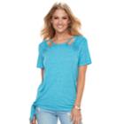 Women's Juicy Couture Burnout Embellished Tee, Size: Small, Pink Ovrfl