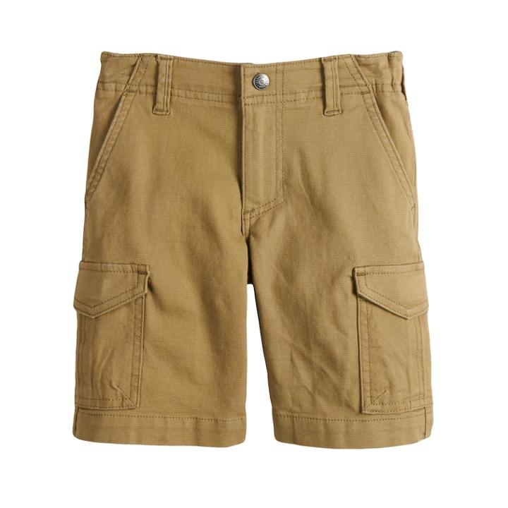 Boys 4-7x Lee Dungaree Active Stretch Cargo Shorts, Size: Medium (7), Med Brown