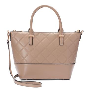 La Diva Penelope Quilted Satchel, Women's, Brown Oth