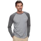 Men's Columbia Wildberry Classic-fit Colorblock Omni-wick Raglan Tee, Size: Large, Dark Grey