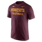 Men's Nike Minnesota Golden Gophers Football Facility Tee, Size: Xl, Dark Red