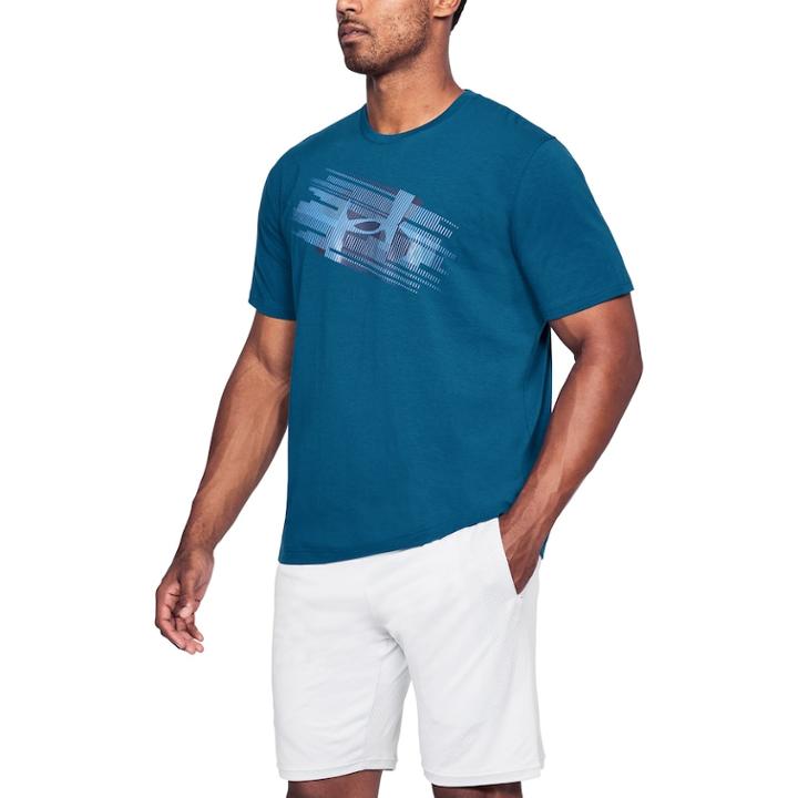 Men's Under Armour Phase Big Logo Tee, Size: Large, Blue
