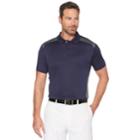 Men's Grand Slam On Course Colorblock Stretch Performance Golf Polo, Size: Large, Med Blue