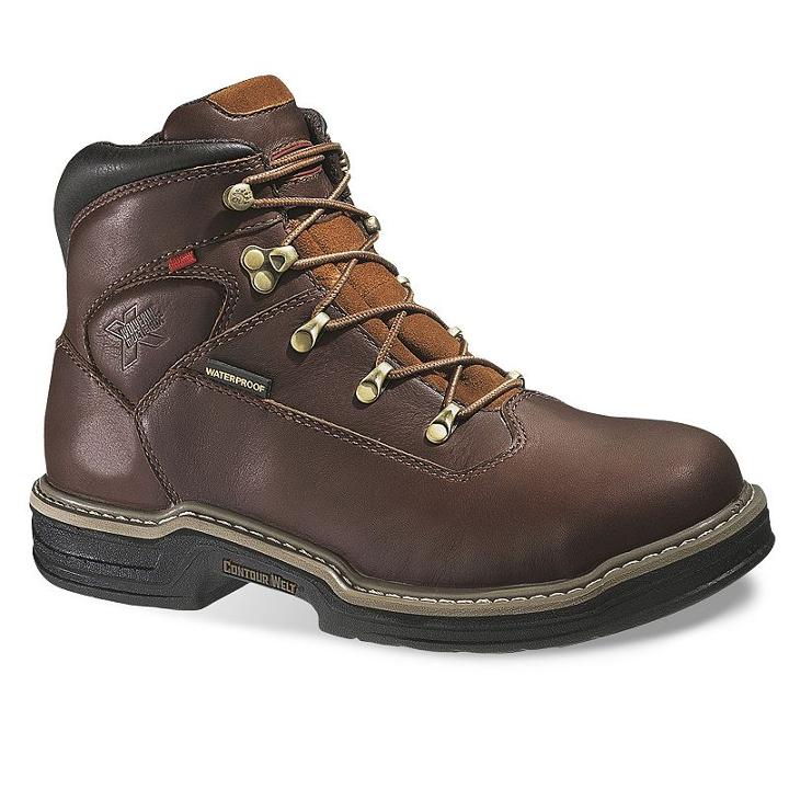 Wolverine Buccaneer Men's Waterproof Steel-toe Work Boots, Size: Medium (7), Dark Brown