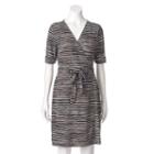 Apt. 9, Women's &reg; Faux-wrap Dress, Size: Large, Oxford