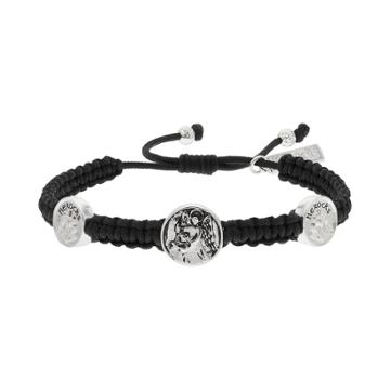 He Rocks Angel Corded Bolo Bracelet, Women's, Size: 9, Multicolor