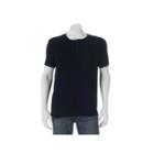 Men's Apt. 9&reg; Modern-fit Slubbed Henley, Size: Large, Black
