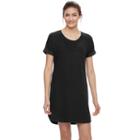 Women's Tek Gear&reg; French Terry Sweatshirt Dress, Size: Small, Black