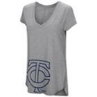 Women's Under Armour Minnesota Twins Pride Hem Graphic Tee, Size: Xxl Av/rg, Med Grey