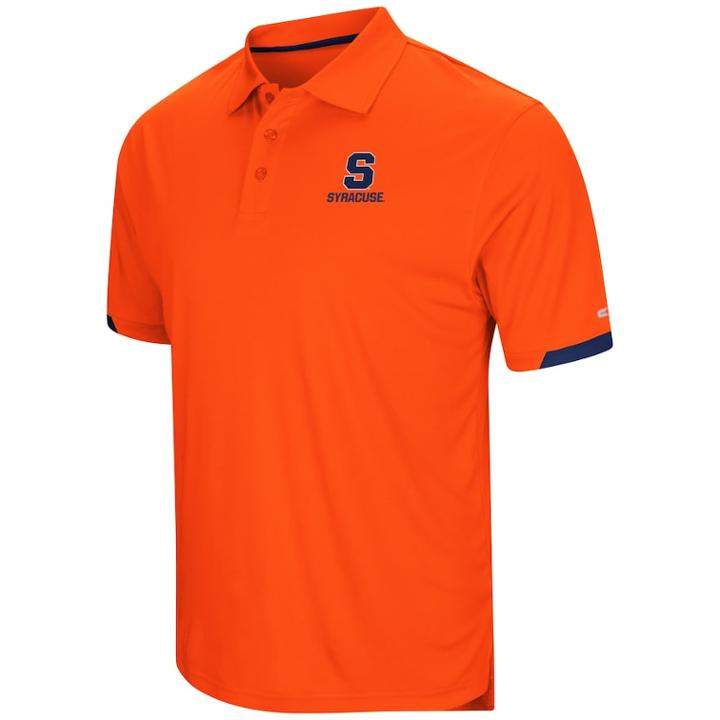 Men's Colosseum Syracuse Orange Loft Polo, Size: Medium, Drk Orange