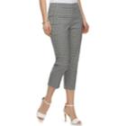 Women's Elle&trade; Pull-on Back Seam Capri Pants, Size: Large, Black