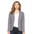 Women's Apt. 9&reg; Notch Collar Blazer, Size: 10, Grey