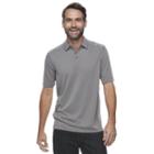 Men's Croft & Barrow&reg; Classic-fit Outdoor Slubbed Performance Polo, Size: Medium, Grey