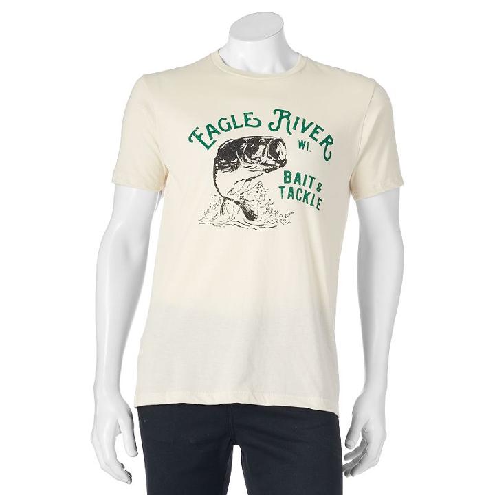 Men's Sonoma Goods For Life&trade; Eagle River Tee, Size: Medium, Brown Over