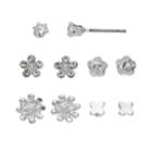 Lc Lauren Conrad Flower & Butterfly Stud Earring Set, Women's, Gold Tone