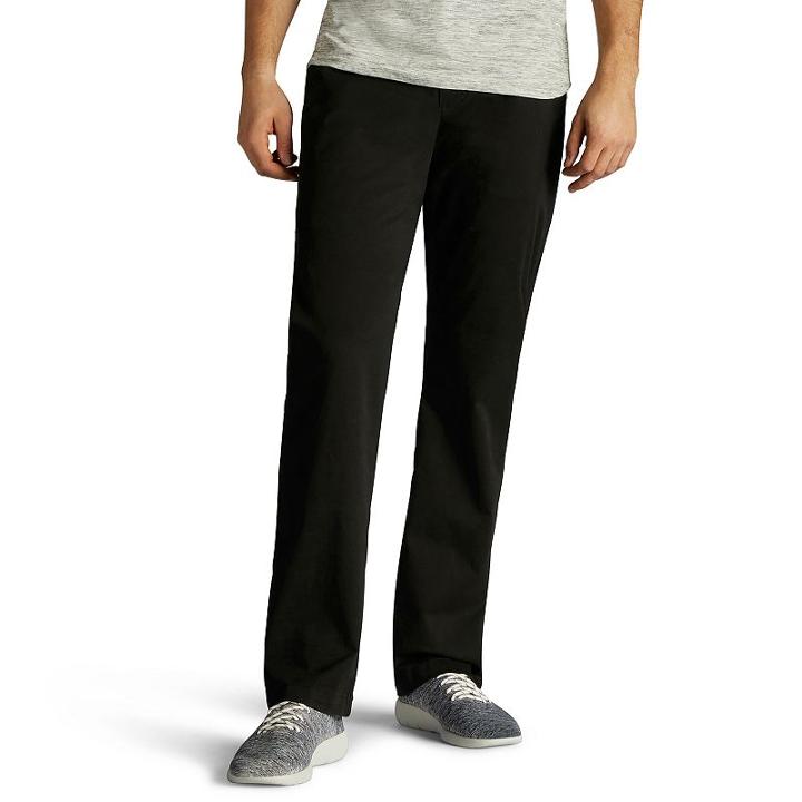 Men's Lee Modern Series Chino Straight-fit Pants, Size: 38x29, Black