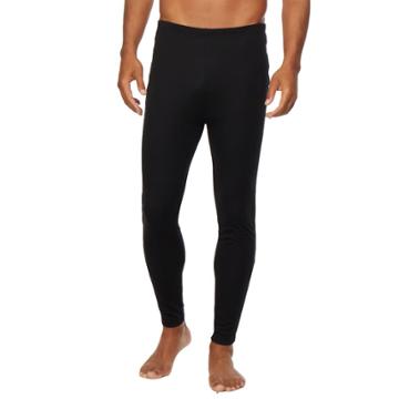 Men's Heat Keep Ribbed Performance Leggings, Size: Regular, Black
