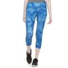 Juniors' So&reg; Mesh Inset Yoga Capri Leggings, Girl's, Size: Large, Dark Blue
