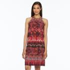 Women's Msk Chain Link Halter Blouson Dress, Size: Large, Dark Pink