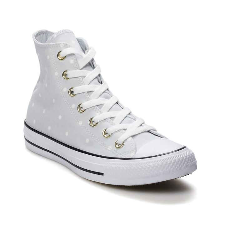 Converse Chuck Taylor All Star Mini Dot Women's High Top Shoes, Size: 6, Light Blue