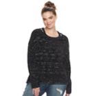 Juniors' Plus Size Mudd&reg; Cut-out Collar Sweater, Teens, Size: 1xl, Blue Other