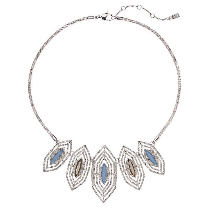 Jennifer Lopez Openwork Hexagon Mesh Necklace, Women's, Dark Blue