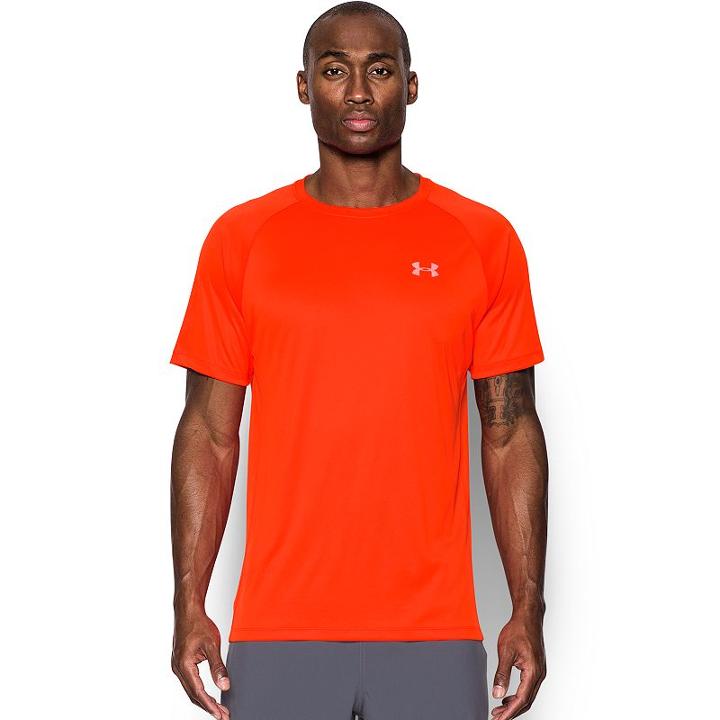 Men's Under Armour Heatgear Running Tee, Size: Medium, Beige Oth
