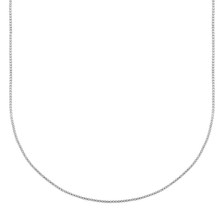 Splendid Silver Silver-bonded Box Chain Necklace - 24-in, Women's, Size: 24, Grey