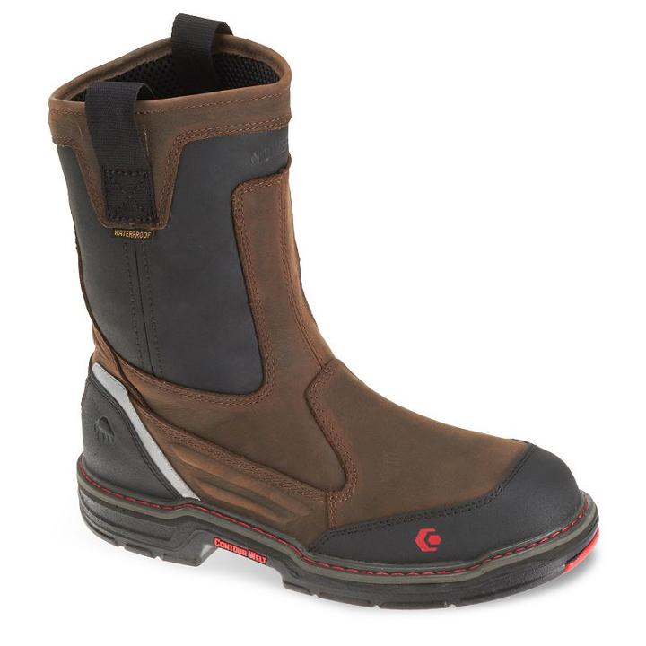 Wolverine Overman Nt Men's 10-in. Wellington Work Boots, Size: Medium (7.5), Brown