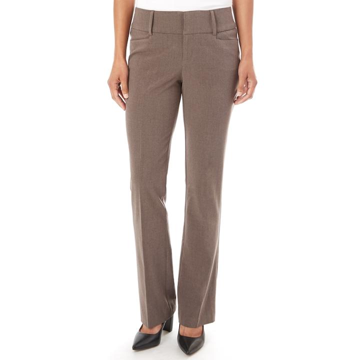 Women's Apt. 9&reg; Magic Waist Wide-leg Pants, Size: 6, Lt Brown
