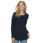 Women's Sonoma Goods For Life&trade; Twist Cable-knit Sweater, Size: Large, Dark Blue