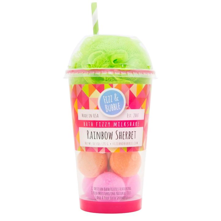 Fizz & Bubble Rainbow Sherbet Bath Fizzy Milkshake, Multicolor