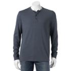 Men's Croft & Barrow&reg; Classic-fit Easy-care Henley, Size: Medium, Dark Blue