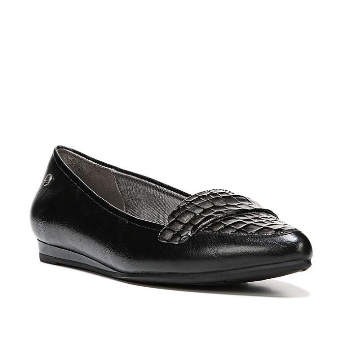 Lifestride Qwin Women's Flats, Size: 7.5 Wide, Black