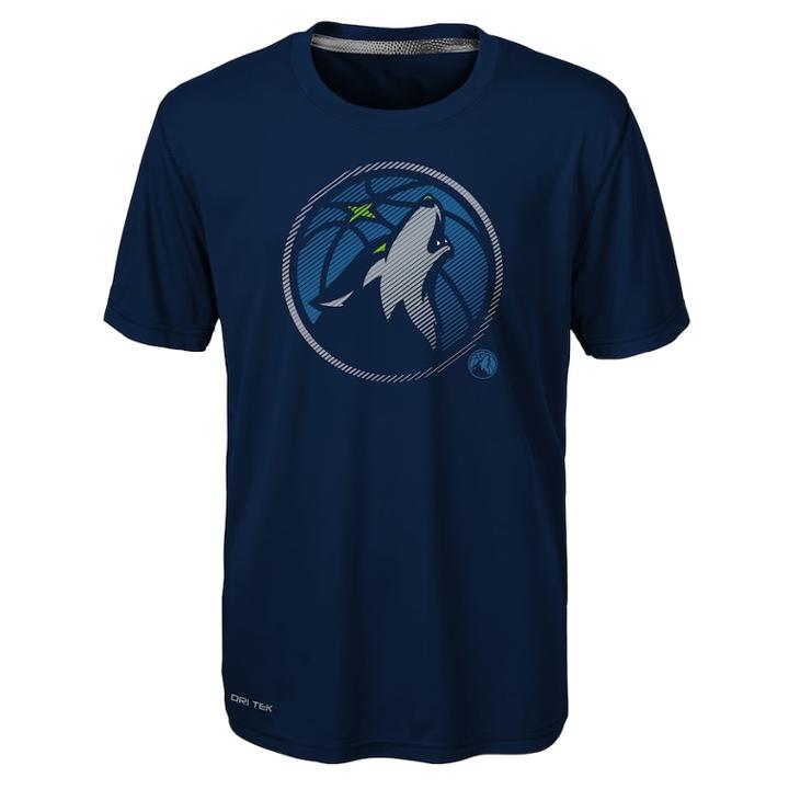 Boys 8-20 Minnesota Timberwolves Motion Offense Tee, Size: Xl 18-20, Blue (navy)