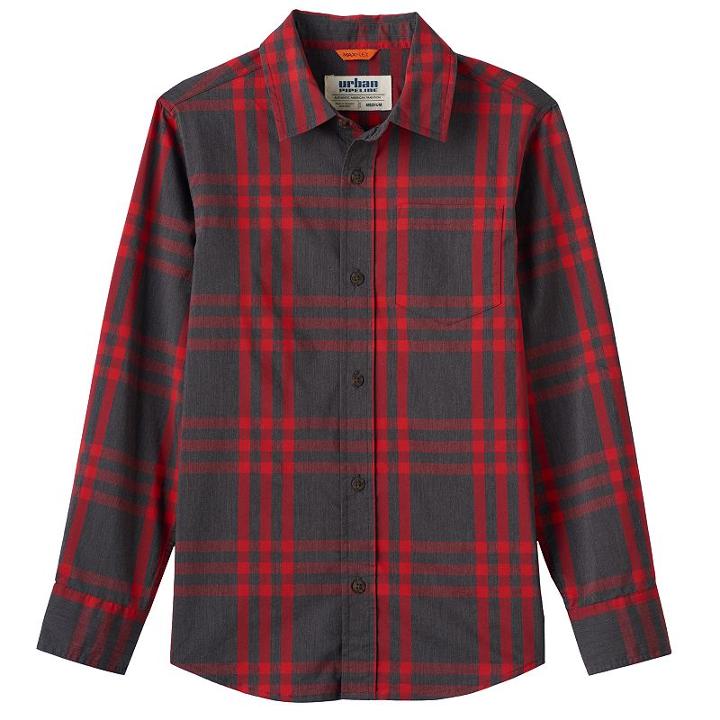 Boys 8-20 Urban Pipeline&reg; Plaid Button-down Shirt, Boy's, Size: Medium, Grey Other