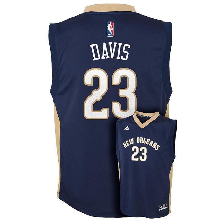 Boys 8-20 Adidas New Orleans Pelicans Anthony Davis Nba Replica Jersey, Boy's, Size: Large, Blue