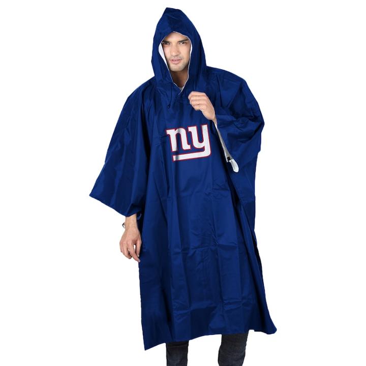 Adult Northwest New York Giants Deluxe Poncho, Adult Unisex, Royal