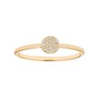10k Gold Diamond Accent Circle Ring, Women's, Size: 4, White