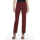 Women's Dana Buchman Slimming Pull-on Pants, Size: Xl, Drk Orange