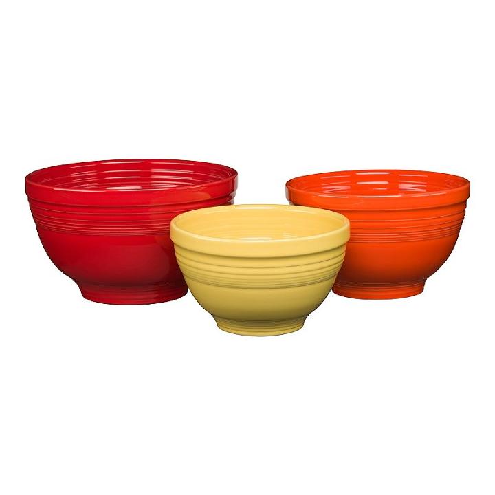 Fiesta 3-pc. Baking Bowl Set, Multicolor
