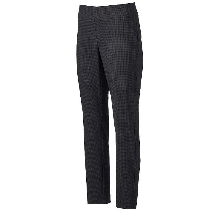 Women's Dana Buchman Slimming Pull-on Pants, Size: Xl, Black