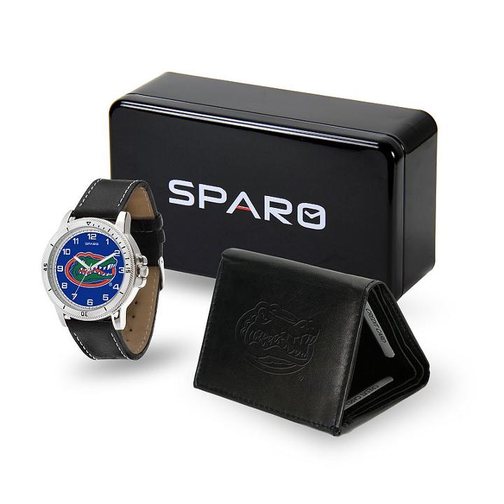 Sparo Florida Gators Watch And Wallet Set - Men, Black