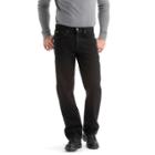 Men's Lee Regular Fit Straight Leg Jeans, Size: 38x34, Black