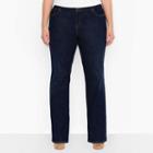 Plus Size Levi's 580 Curvy Bootcut Jeans, Women's, Size: 16 - Regular, Dark Blue