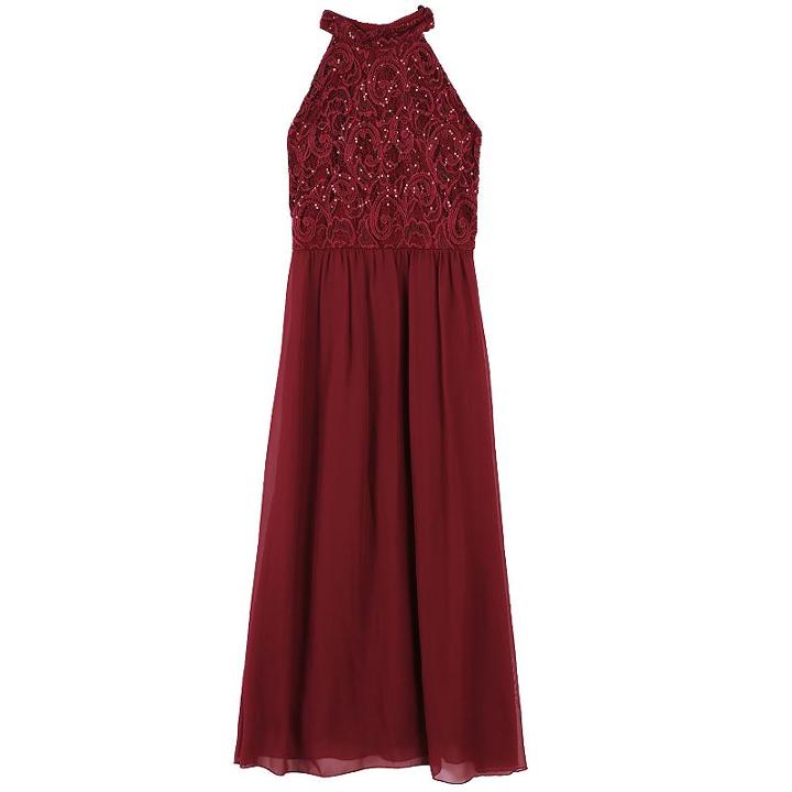Girls 7-16 Speechless High Neck Sequin Maxi Dress, Size: 8