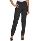 Women's Briggs Faux Fly Front Pull On Pants, Size: 6, Black