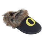 Women's Oregon Ducks Scuff Slippers, Size: Large, Black